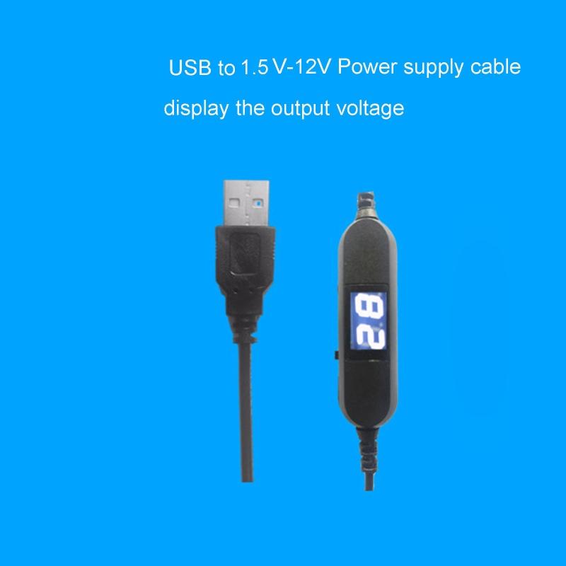 1.2M USB to 1.5V-12V LR03 AAA Battery Eliminator for Clock Remote Thermometer Hygrometer Calculator Electric Toy LED