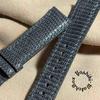 Used Liz-372 Lizard Leather Watch Strap Gray (Lug Width 20 Mm - Buckle Width 18 Mm)