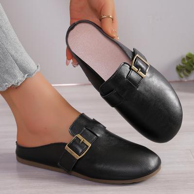 Fashion Women Fashion Retro Slippers Flats Casual Sandals Woman Trend New Dress Shoes Walking Baotou Slippers 2025 Summer Slides Women