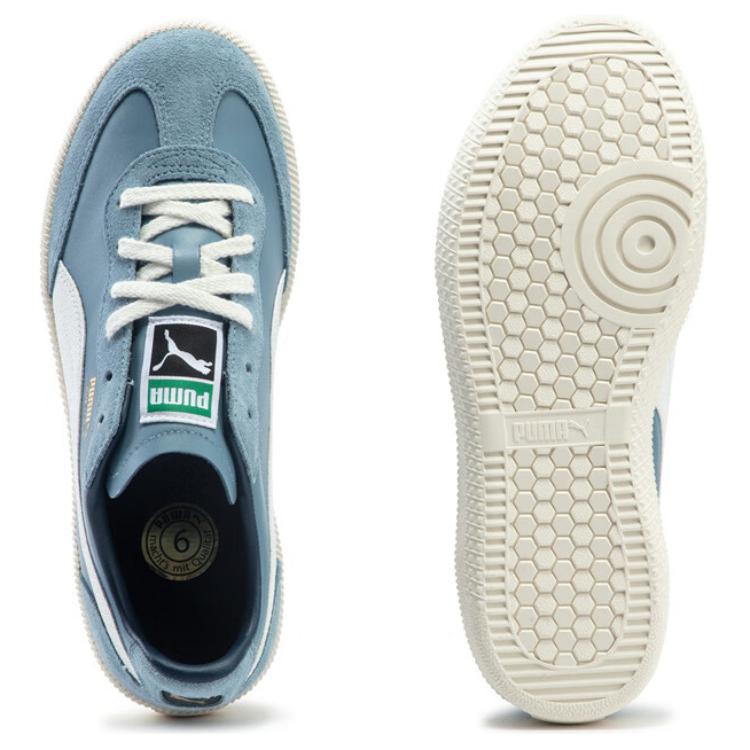 Puma Liga Wear Resistant And Lightweight Low Top Skateboard Shoes Unisex Blue White