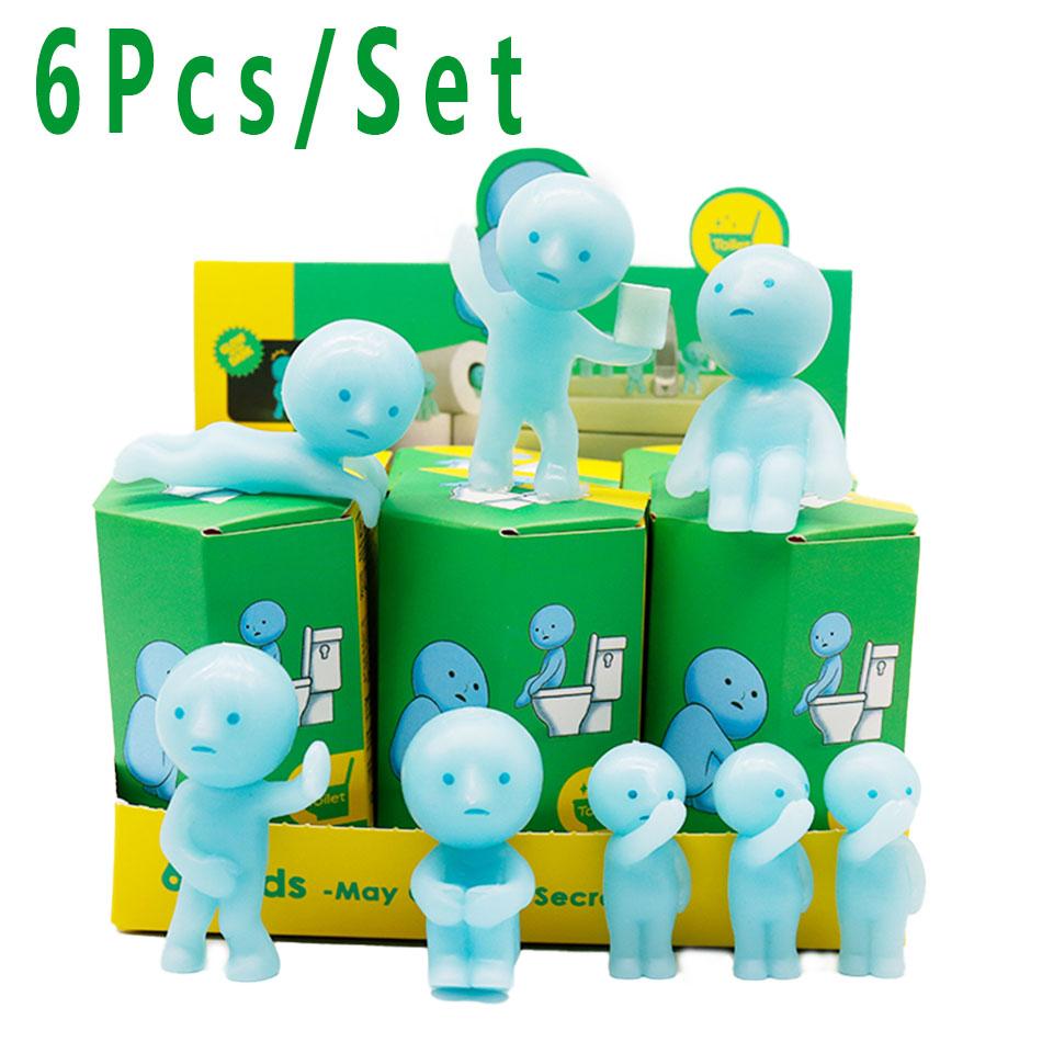 New 5 Types SMIK Multiple Series Noctilucent Green Doll Blind Box Action Figures Decoration Desktop Model Toy For Christmas Gift
