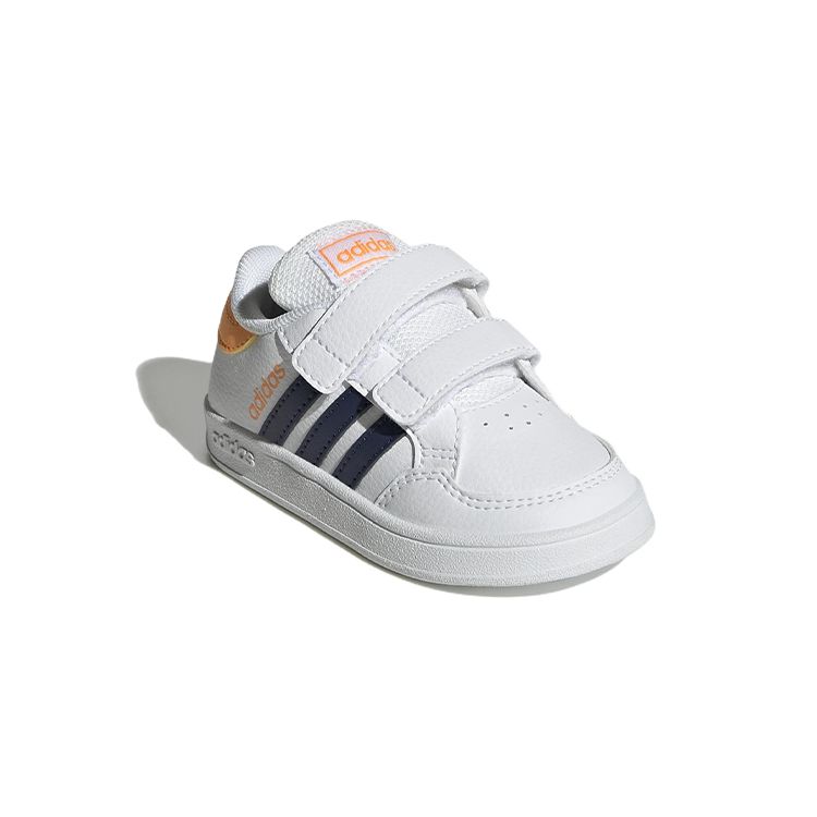 Adidas Breaknet CF I Bílá Tmavě Modrá Oranžová Dětské tenisky Cloud-White Flash-Orange GW2901