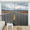 2Panels No Man's Land Highway Curtains Plain Nature Curtains for Bedroom Living Room Kitchen Window Blinds Cortinas De Salon