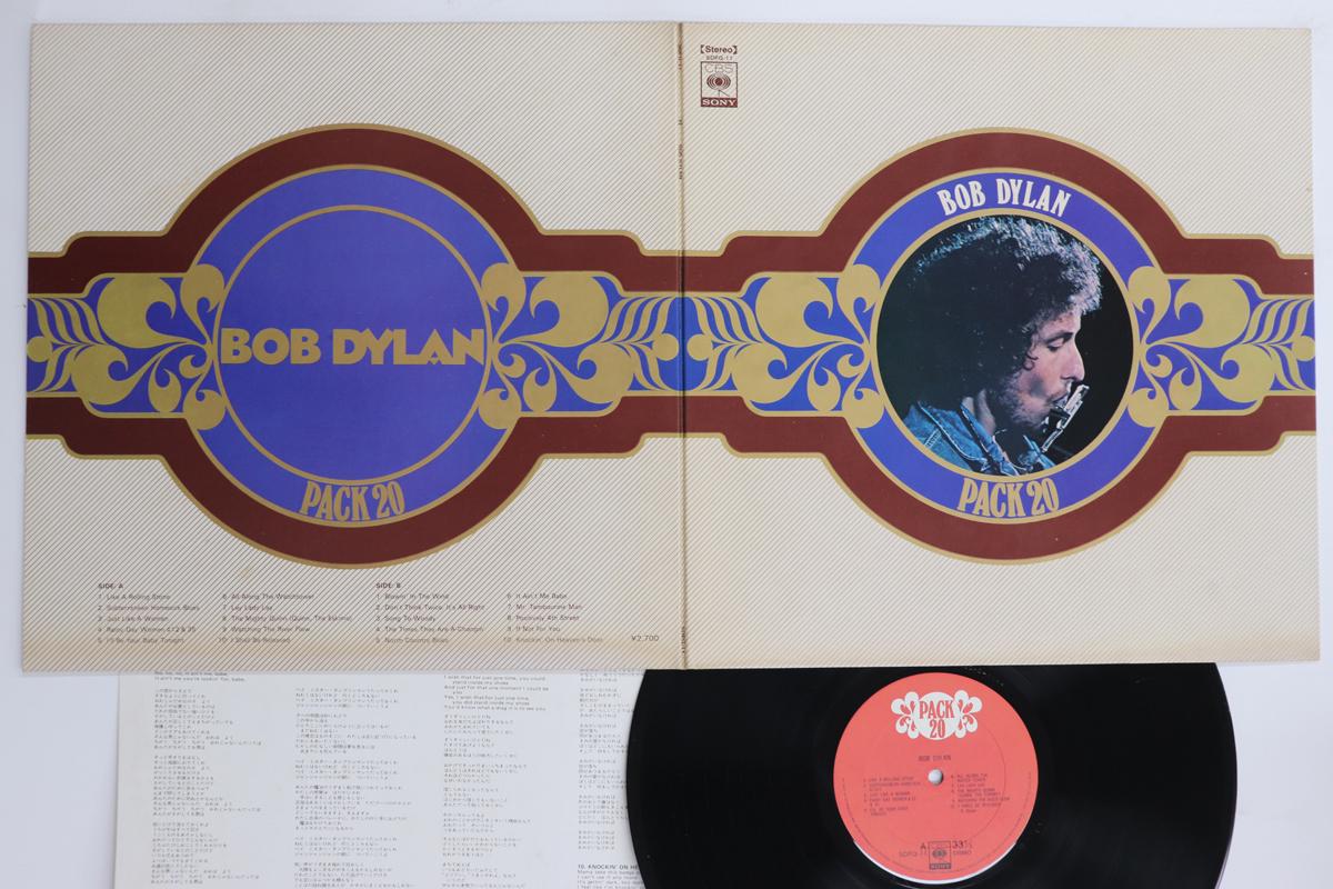 

LP Record BOB DYLAN - Pack 20 SOPQ11 CBS SONY 1974 Japan Rock Used