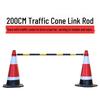 Retractable PVC Reflective Traffic Cone Barrier Pole