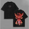 Summer Fashion Trendy Tee Angewomon Digimon Adventure T-shirt Anime Vintage Washed Oversized Tshirt Vintage Unisex Clothing