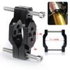 Handlebar Bumper Lightweight and Wind resistant Motorcycle Bracket for LED Spot and Fog Light Fits 17 54mm Inner Diameter