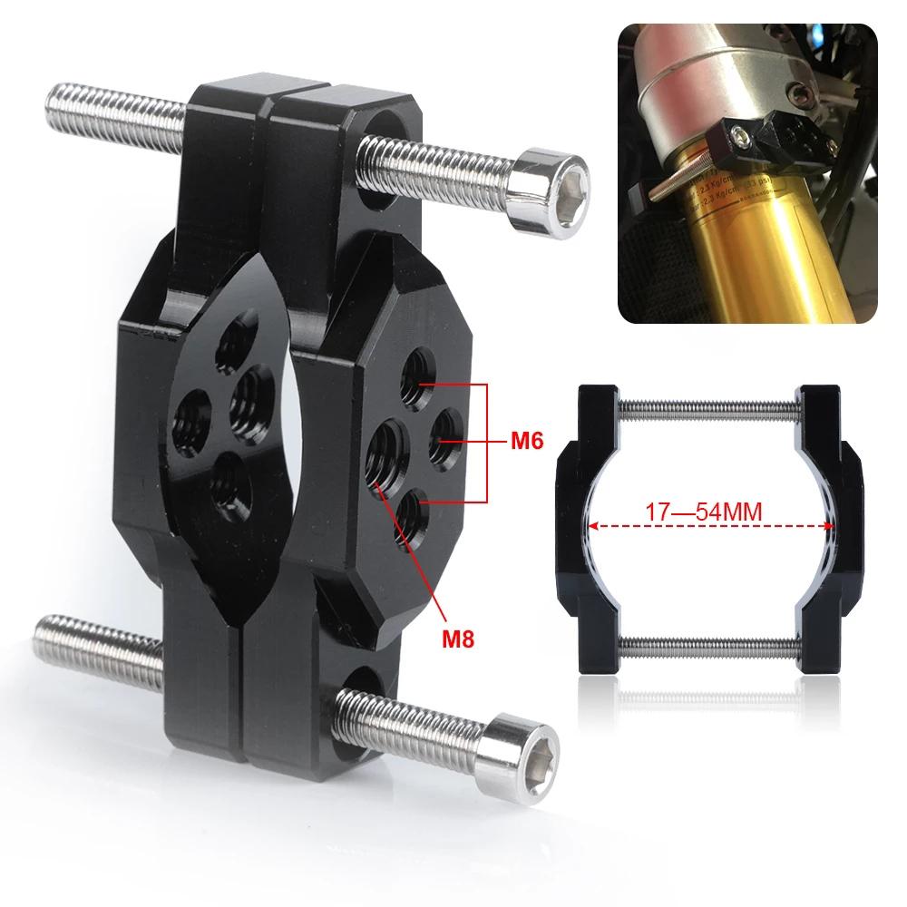 Handlebar Bumper Lightweight and Wind resistant Motorcycle Bracket for LED Spot and Fog Light Fits 17 54mm Inner Diameter