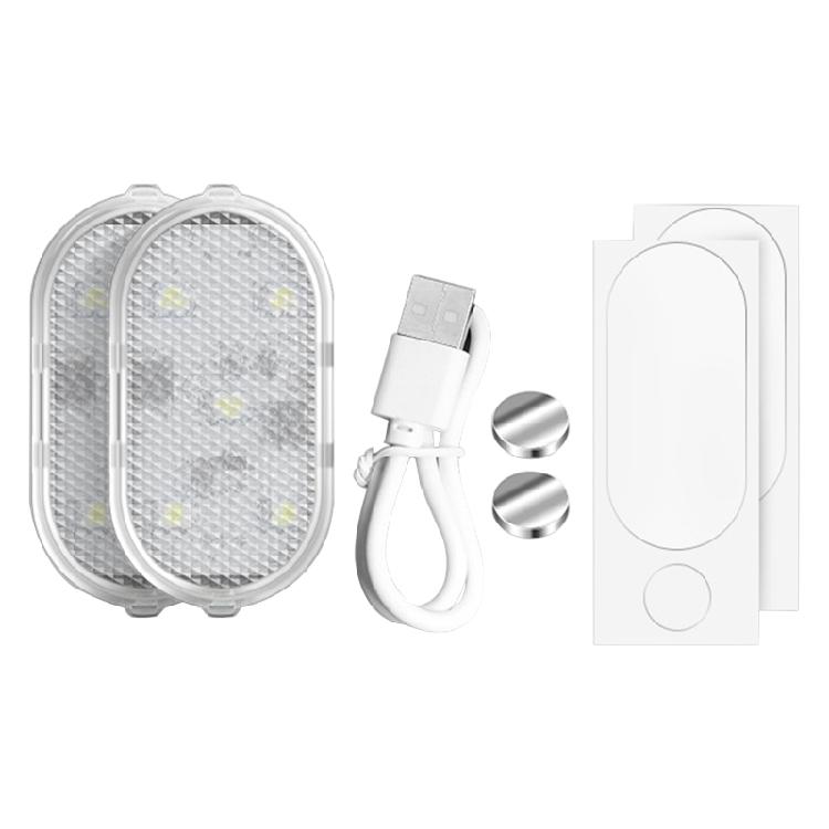 

2Pcs Car Anti-collision SignalLamp Door Opening Light Wireless Magnetic LED Lamp 1