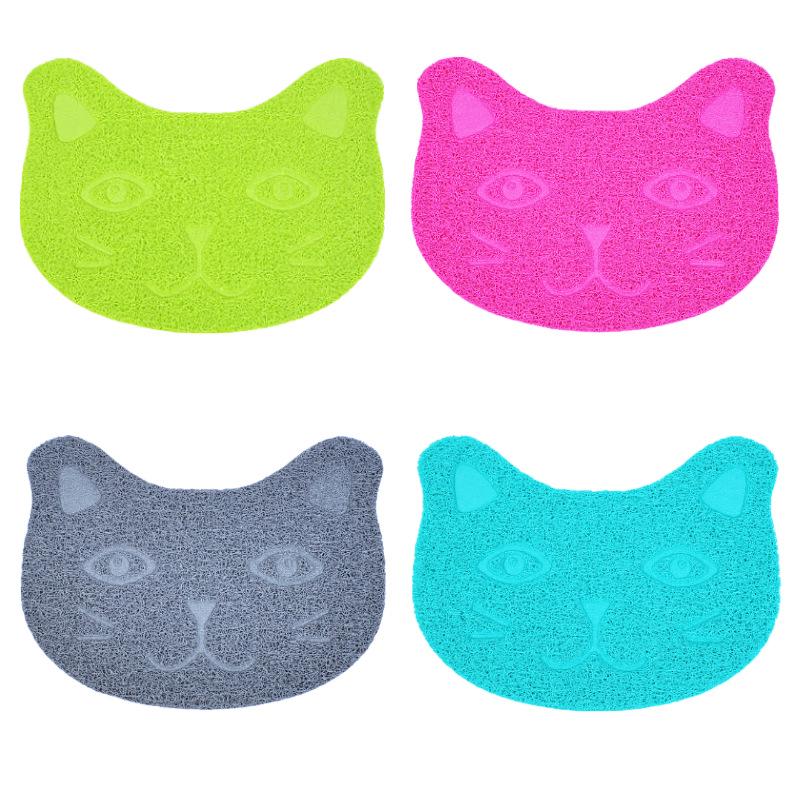 Pet Meal Mat Non-Slip Footprints Cat Litter Mat Cat Mats Cats Mats Pvc Cat Toilet Mats Pet Supplies ADM