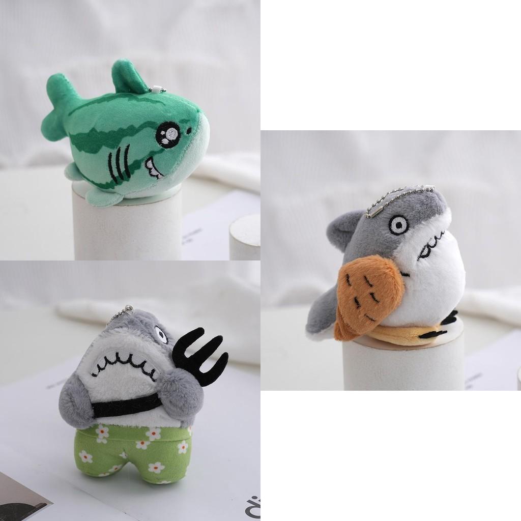 Cute Shark Plush Toy Pendant Keychain Creative Bag Decoration