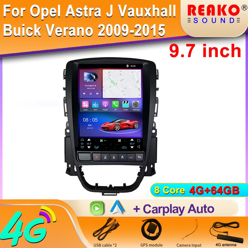 

Android Car Radio 9.7 дюймов для Opel Astra J Vauxhall Buick Verano 2009-2015 Навигация GPS Android Auto Carplay 2din WIFI 8 core 4GB+64GB