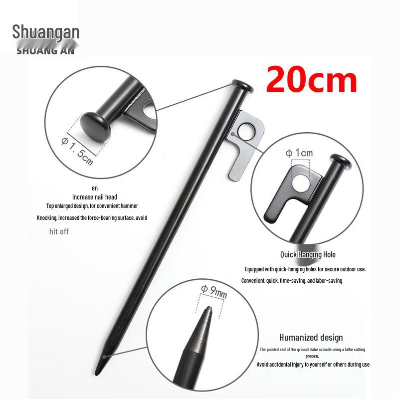 Shuang An Heavy-Duty 9mm Tent Stakes for Outdoor Camping