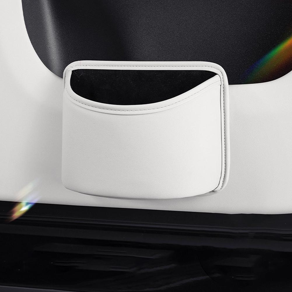 Multi-Purpose Universal Car Seat Back Trash Can with Cup Holder Storage Box & Drink Holder for Door Seat Interior Organizer