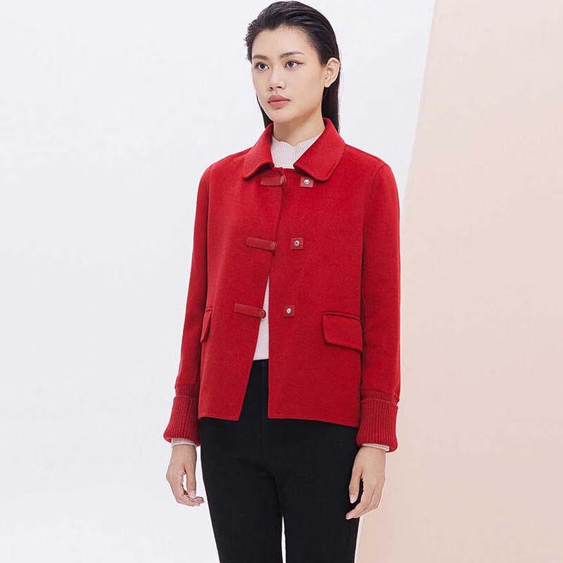 

JESSIE Women s Peter Pan Collar Patchwork Jacket JMFGD241 XL