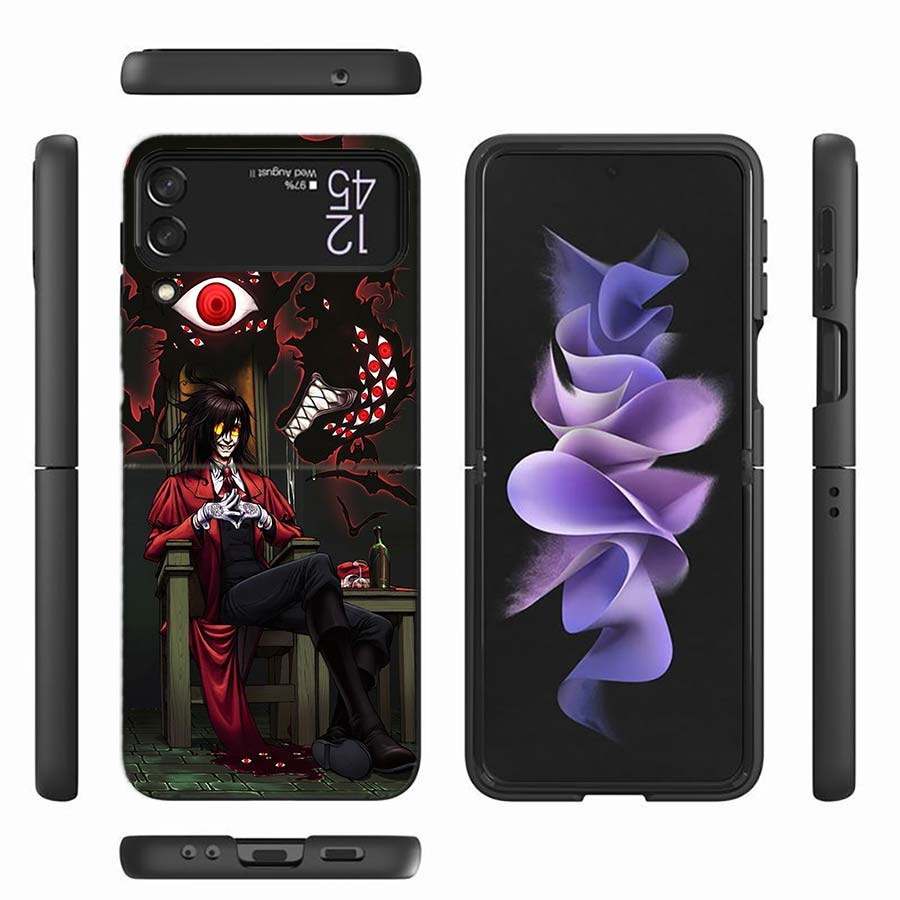 

Alucard Helsing Phone Case For Samsung Z Flip 6 7 5G Z Flip 5 Galaxy Z Flip 3 4 5G ZFlip Shockproof Hard Cover TPU PC Coque Capa Galaxy Z Flip 7 5G