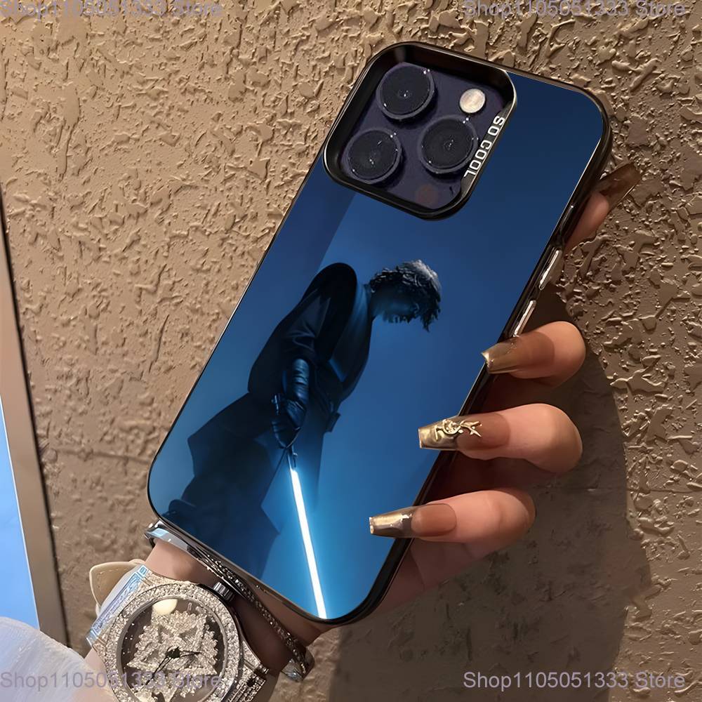 Custodia per Telefono Hayden Christensen A-Anakin Skywalker per iPhone 16,15,14,13,12,11,Pro,XS,Max,Plus Nera Opaca Caramellata Cover Antiurto