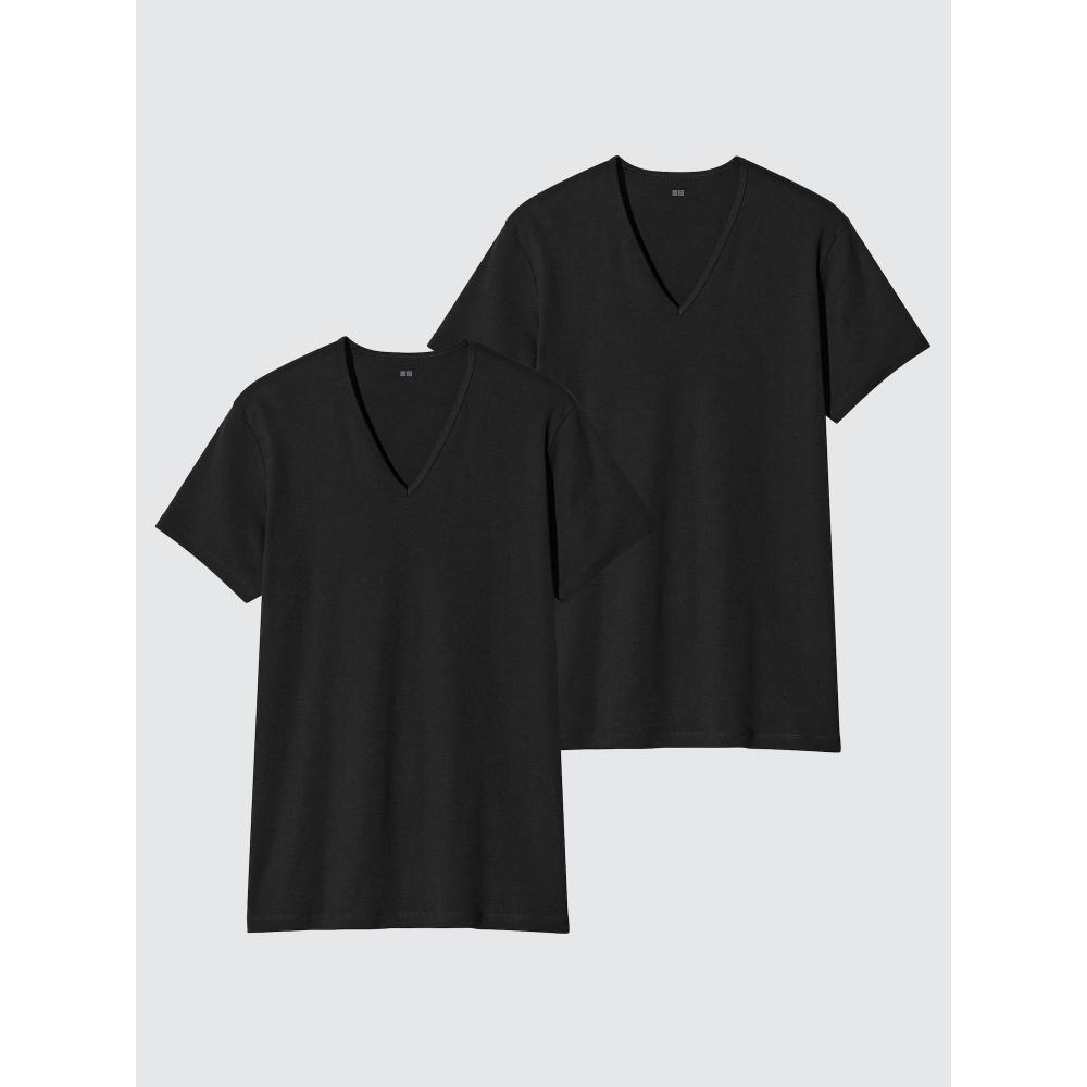 Uniqlo Japan CoTTon V Neck T 2 Pack
