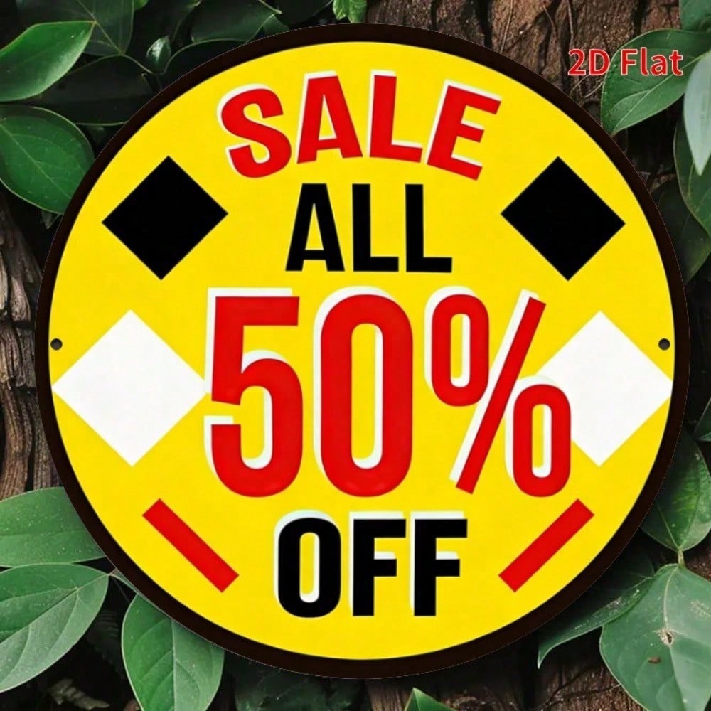 1pc Vintage Round Aluminum Metal Sign 7.87x7.87in, Waterproof Rustproof 2D Flat Wall Decor, No Drilling, Perfect for Bar
