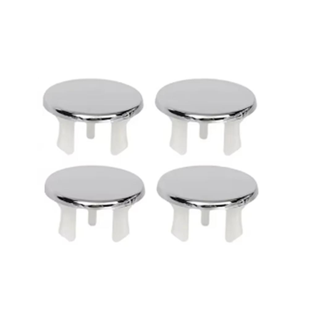 4 ks krytka přepadového otvoru dřezu, ozdoba umyvadla, náhradní zátka odtokového otvoru koupelnového umyvadla, duté přepadové kroužky pro koupelnové umyvadlo