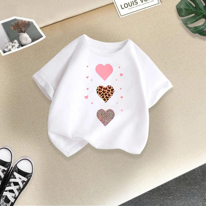 Girls' Fashionable T-shirt For Summer, Children's Casual Top
