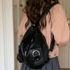 Soft Leather Vintage Backpack Y2K MotorcycleBag Simple Retro Shoulder Bag  Shopping
