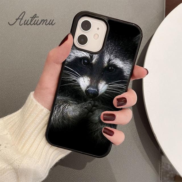 

Чехол для телефона с изображением енота и принтом для iPhone 11, 12, 13, 14 Pro Max mini X XR XS SE 2020 6S 7 8 Plus, Samsung Galaxy S21 S22, чехол iPhone SE 2020