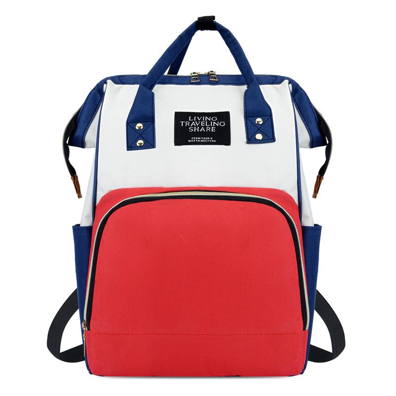 Large Capacity Splash-proof Mummy Bag: Fashionable Multi-Purpose Travel and Baby Bag