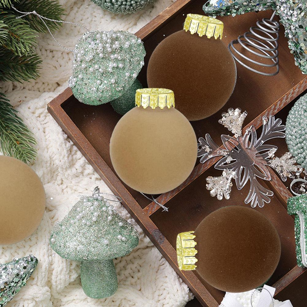 Convenience Christmas Balls Easy To Hang Metal Plastic