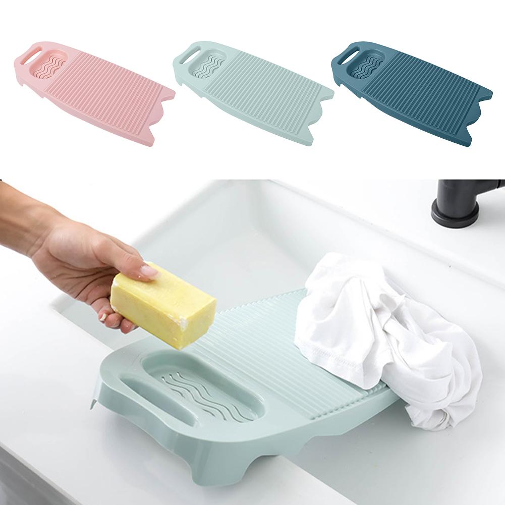 Home Washing Board Solid Color Non-slip High Toughness Cleaning Board Laundry Bathroom Clothes Tool Accessories V2T8