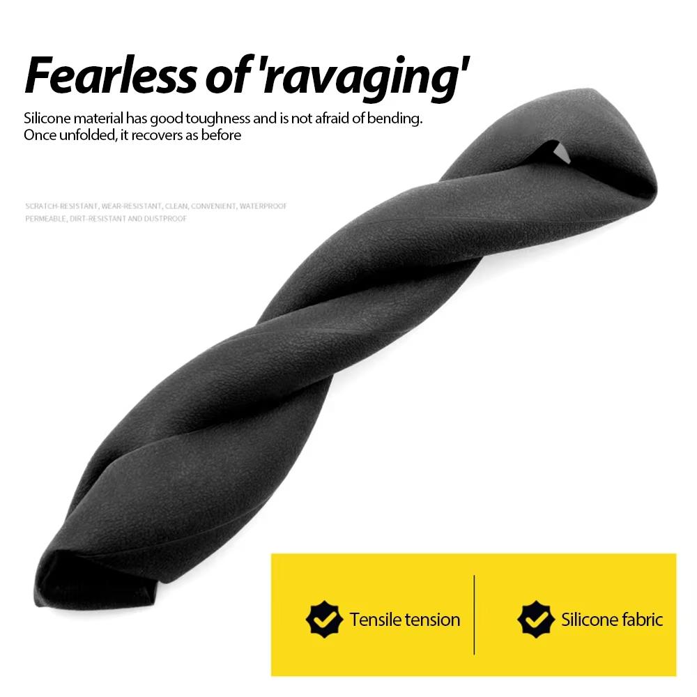 Silicone Car Steering Wheel Protector Anti-Slip Car Cover Vehicle Accessory DIY Installation