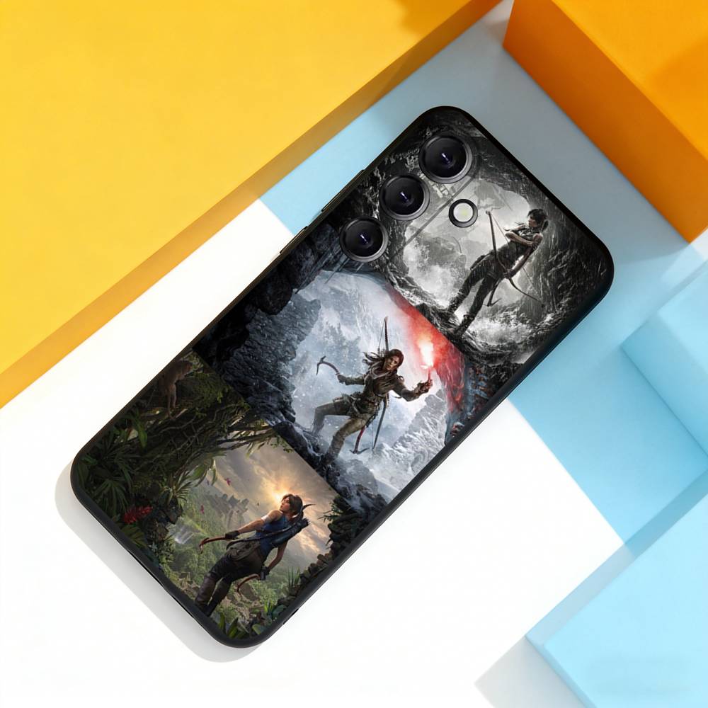 L-Lara C-Croft Cool For Samsung Galaxy A 73,72,51,53,52,71,22,5G,Note,J7,8,9 Soft Black Cover Phone Case