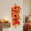 UV Resistant Autumn Sunflower Wall Hanging Rustic Simulation Sunflower Decor Swag Harvest Themed