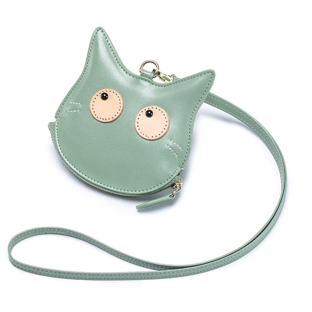 

2025 new simple women s neck change bag, high-end cartoon mini card bag, cute storage bag tide