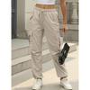 Women's Casual Cargo Pants with Multiple Pockets & Adjustable Drawstring Waist -  Leisure Outing Trousers, Fashion Cargo Pants,Nontransparent Fabric