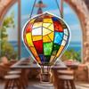 1Pc 2D Acrylic  Air Balloon Light-Collecting Device Flower Window Pendant Garden Home Decoration