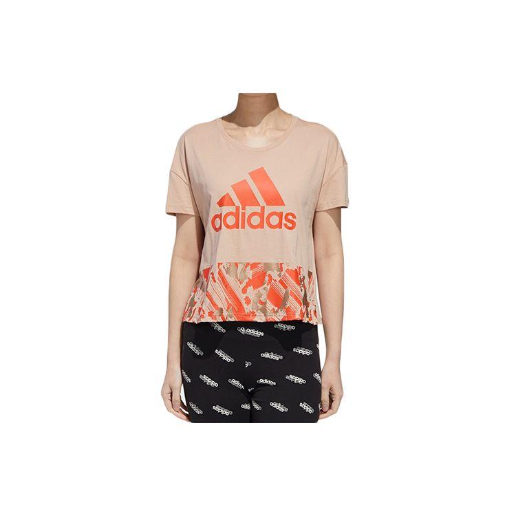 

Adidas Training Sports с короткими рукавами женские топы розовые GG3417 L