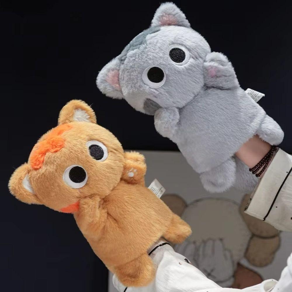 Storytelling Stuffed Plush Cat Toys Simulation Hand Finger Story Puppet  Interactive Toy