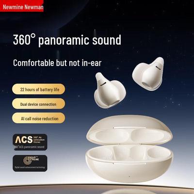 Newmine LY36 Open-Ear Clip-On Bone Conduction Bluetooth Earbuds