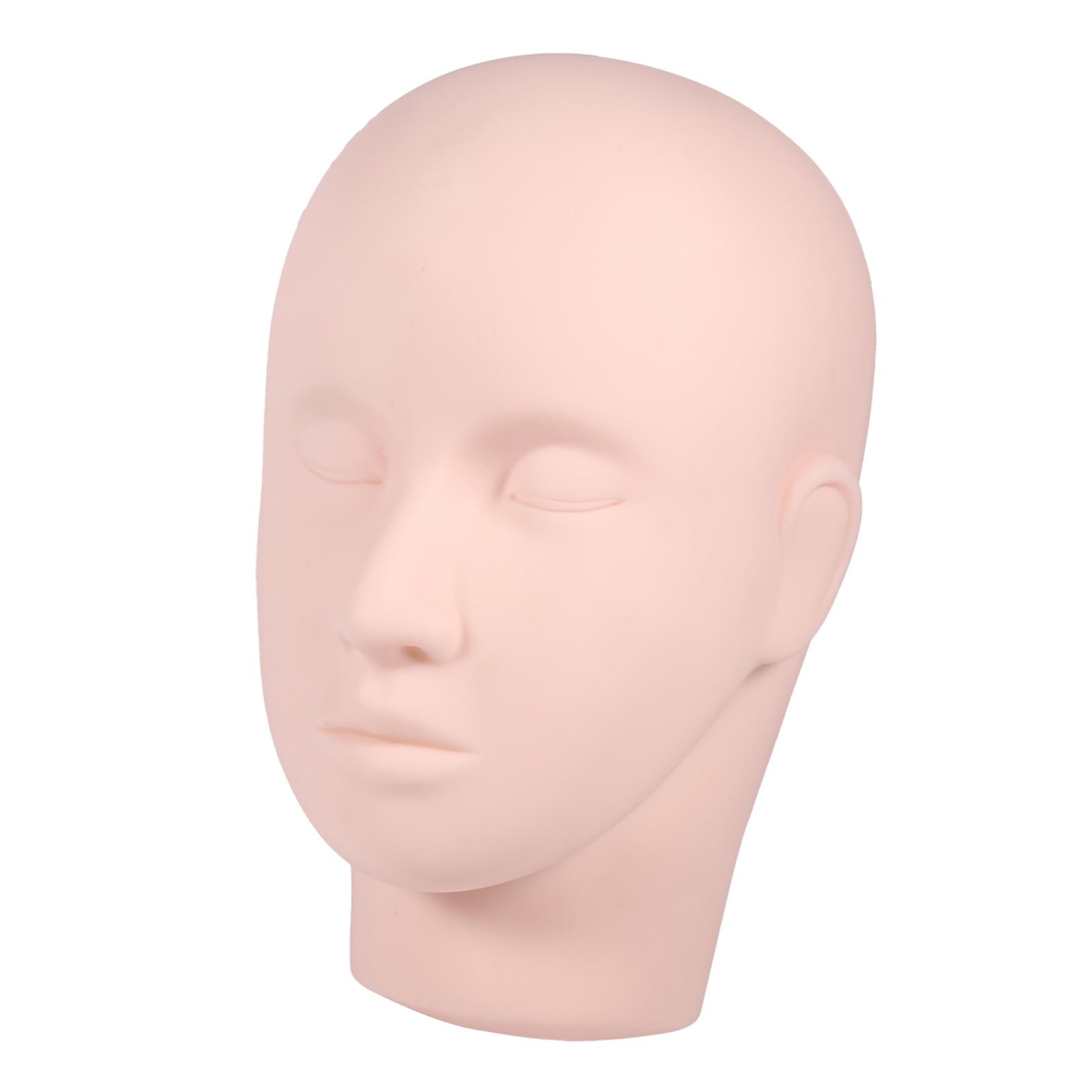 

1PC Upgraded Make Up Eyelash Eye Lashes Extensions Practice Mannequin Training Head Model белый