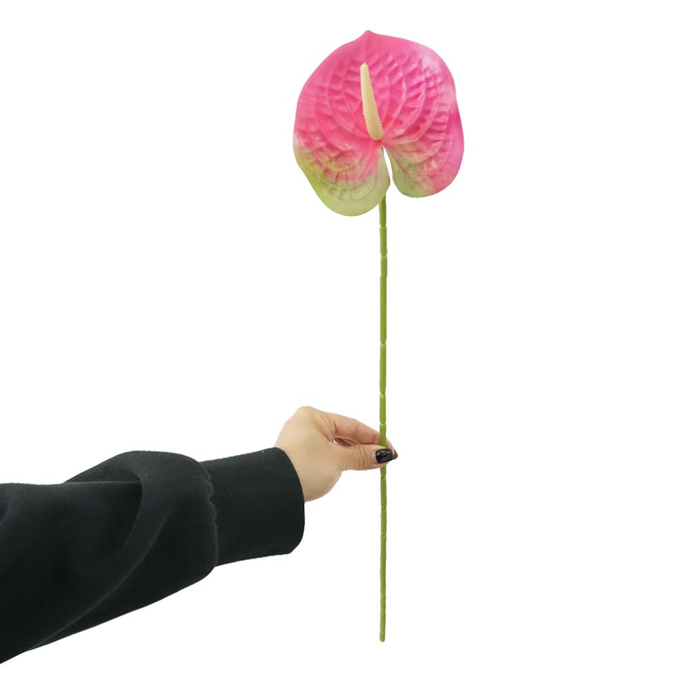 23,6-calowe Duże Sztuczne Kwiaty Lilia Anthurium do Domu Ślubu Wesela Festiwalu Imprezy Sklepu Dekoracja Dekoracja Domu