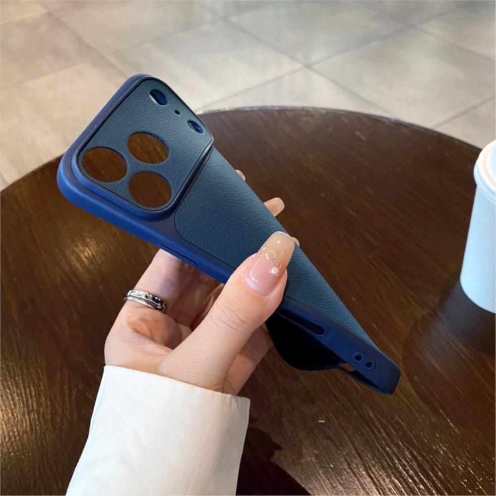 Luxus-Silikon-TPU-Ledertextur-Hülle für iPhone 17 16 15 14 13 Pro Max Große Kamera Stoßfeste Rüstungs-Stoßstange Weiche Handyhülle