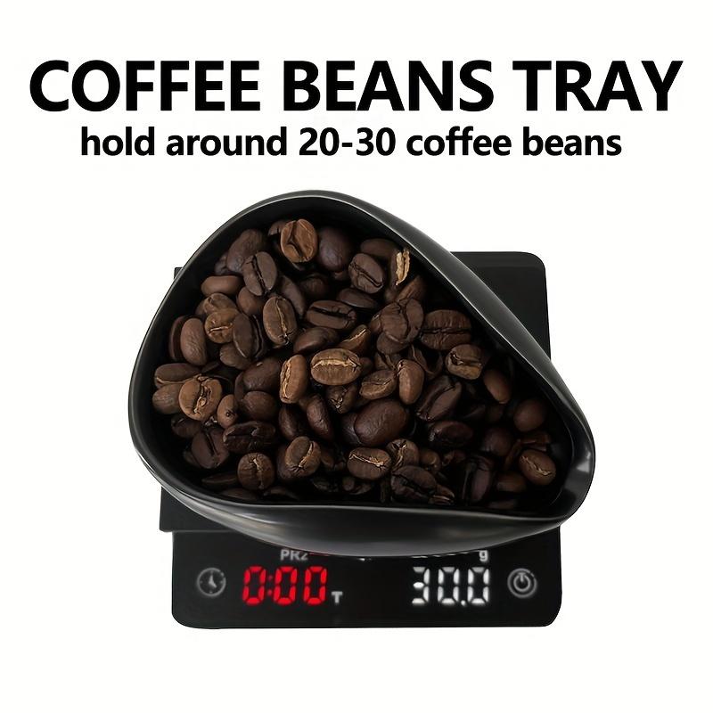 Coffee Bean Measuring Cup and Spoon Set Weighing Tray Coffee Powder Dosage Tray Suitable for Home Cafe Coffee Tray Tools