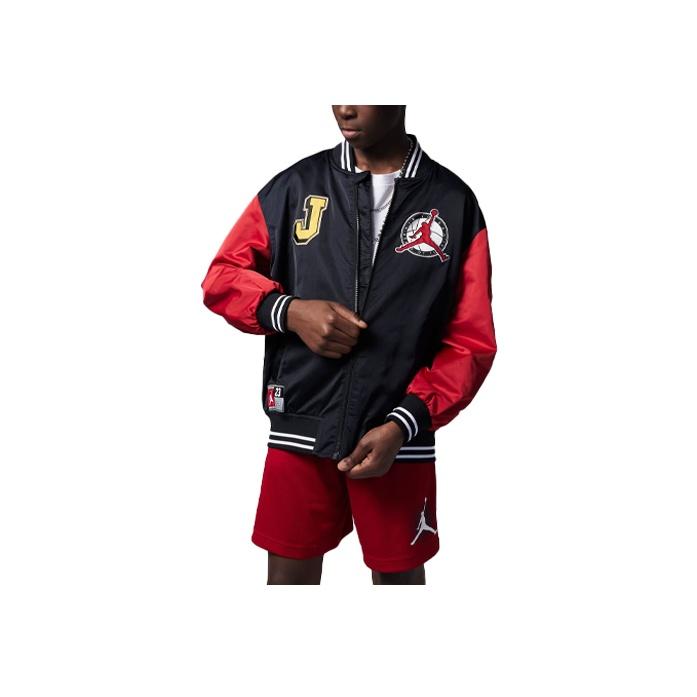 

Jordan Куртка с бейсбольным воротником и принтом алфавита, разноцветные детские куртки FJ5347-010 M