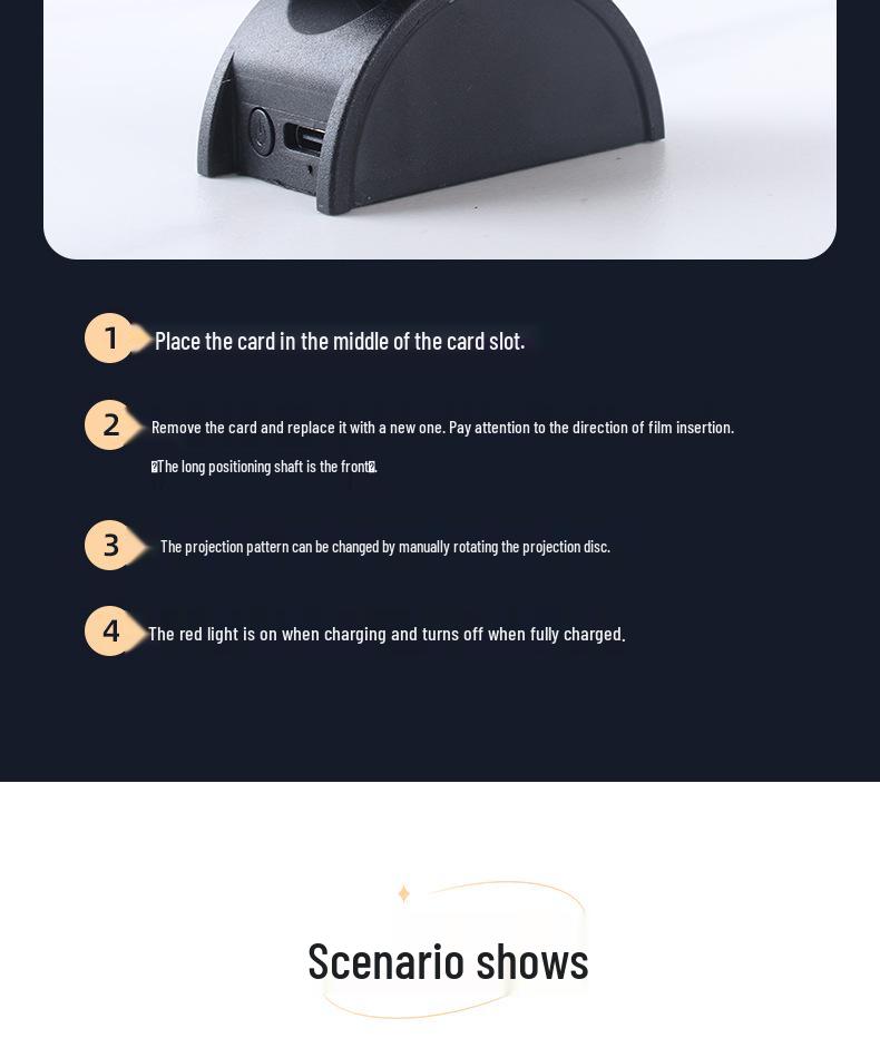 Creative Cannon-Style Earth & Moon Projection Lamp: Atmospheric Night Light & Photography Prop