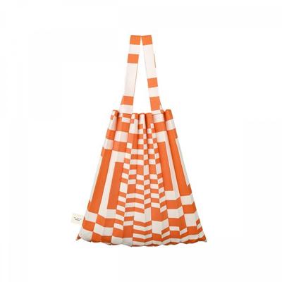 Tote Bag Orange Grid