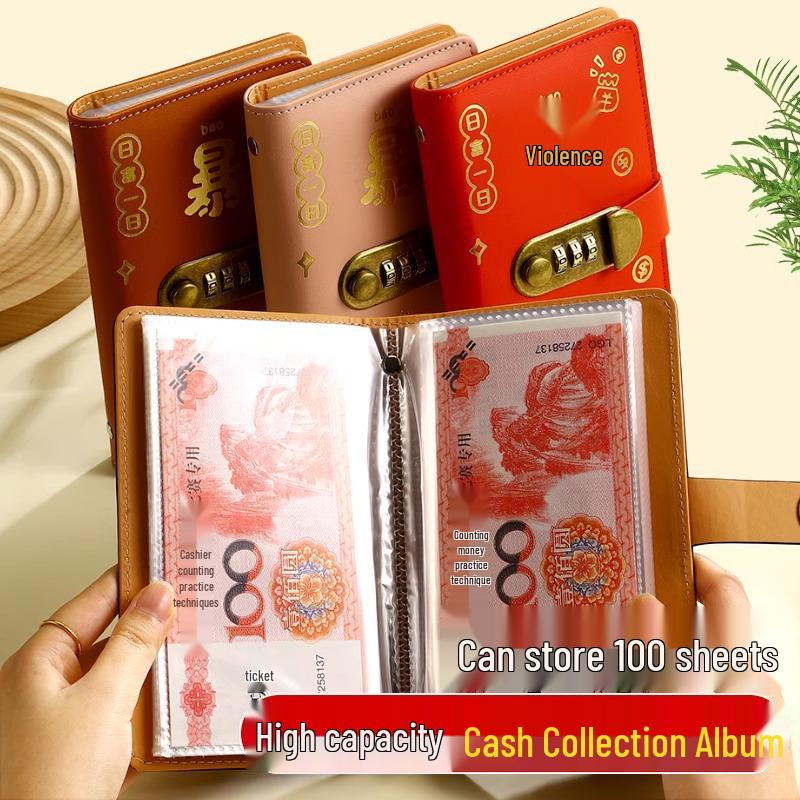 Newcomer Discount 5: Large Capacity Combination Lock Money Book & Wallet