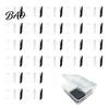 Handmade Magnet Craft 5/6/8/10/15/20/24 Sets DIY Acrylic Fridge Kit, Square Refrigerator Clear Making Kit with Adhesive Backing, Picture Photo Holder
