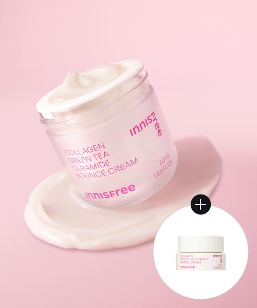 Innisfree Collagen Green Tea Ceramide Firming Barrier Cream 50mL FREE