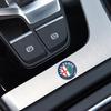 2/4/6 Pezzi Adesivo Emblema Tappo Serratura Portiera Auto Adesivo Protettivo per Alfa Romeo Giulia Stelvio Giulietta Spider GT 4C 8C Mito Brera Modifica